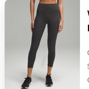 Wunder train Graphite Grey High-Rise Ribbed Leggings